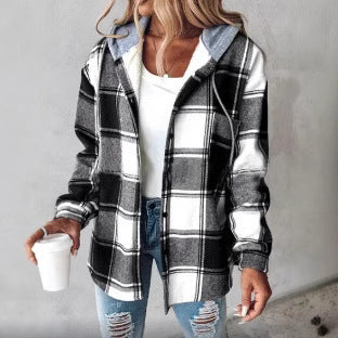 Vaelum Oversized Plaid Jacket
