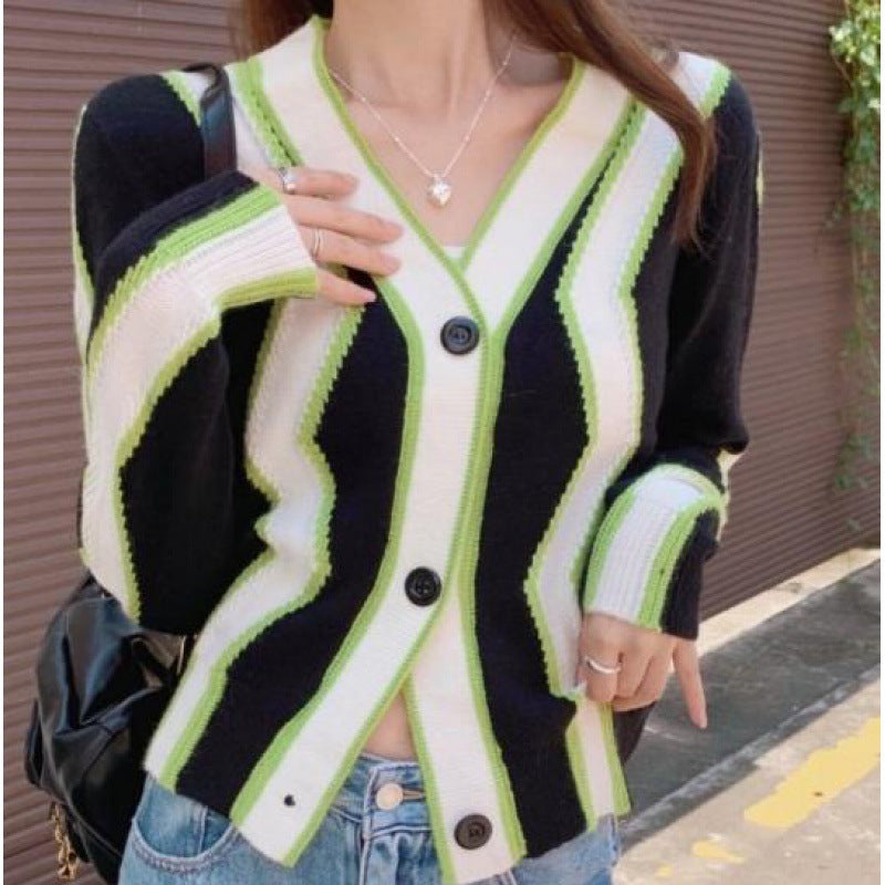 Vaelum Striped Knit Sweater