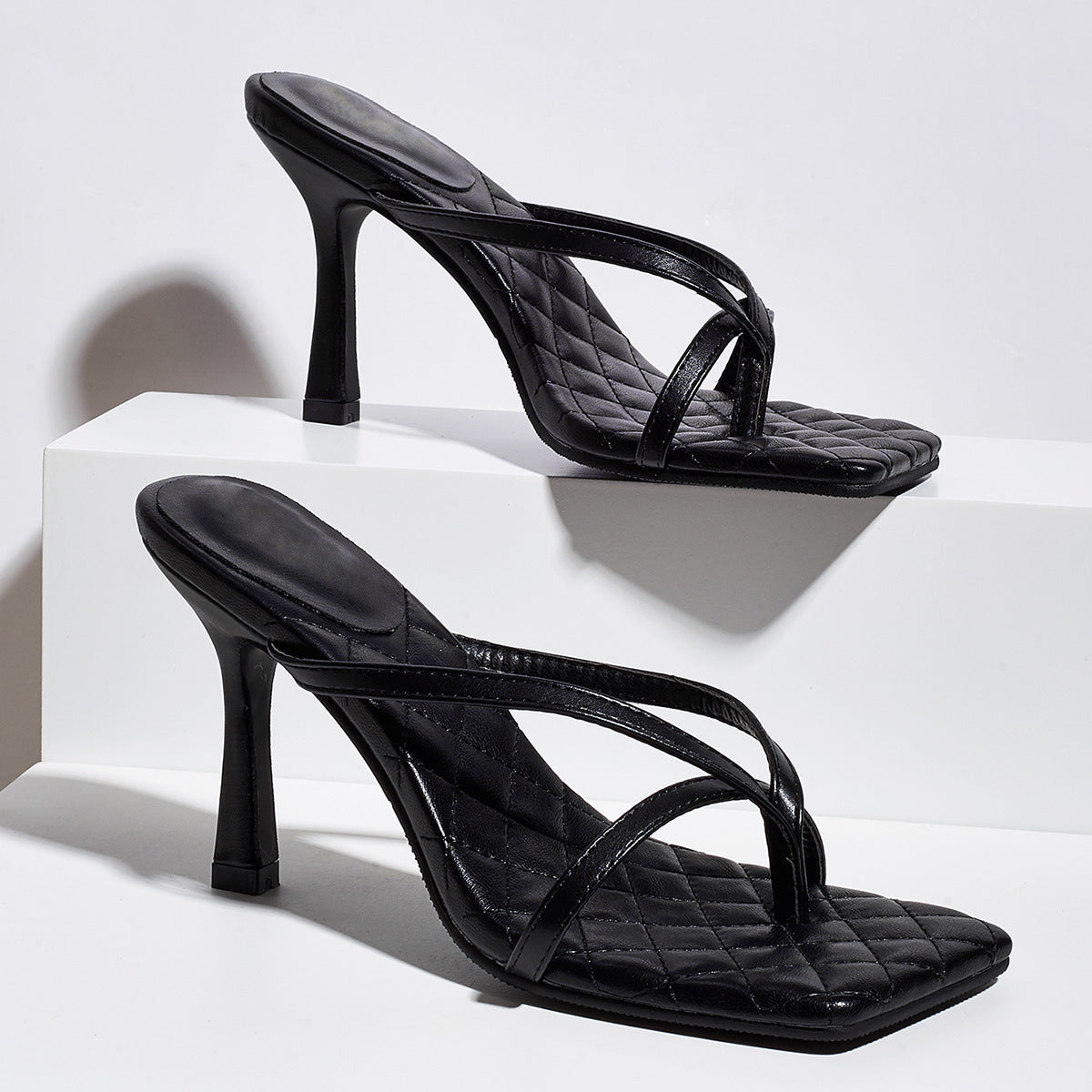 Vaelum Square-Toe Stiletto Sandal