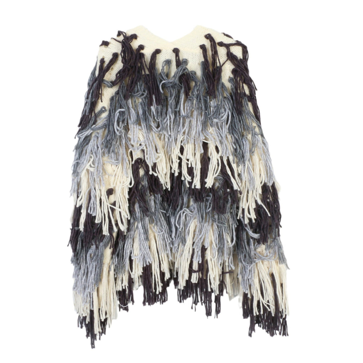Vaelum Gradient Wool-Blend Cape Cardigan
