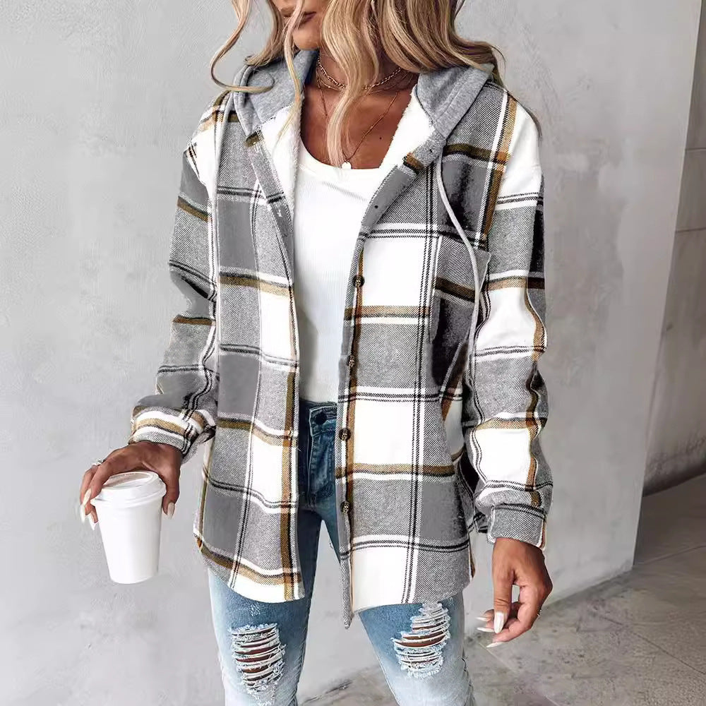 Vaelum Oversized Plaid Jacket
