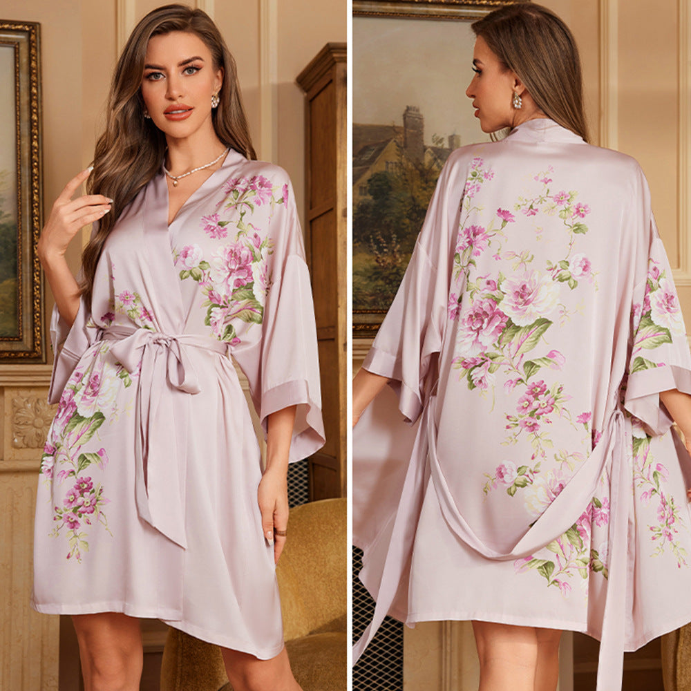 Vaelum Silk-Look Chiffon Robe
