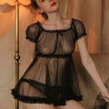 Vaelum Sheer Lace Chemise Set