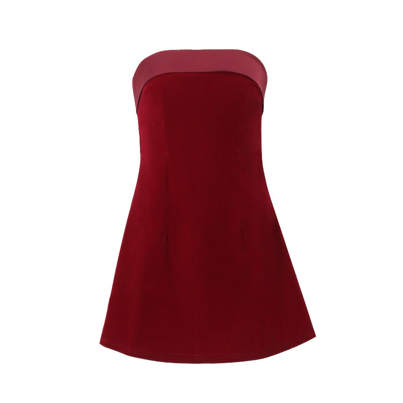 Vaelum Backless Halter Mini Dress