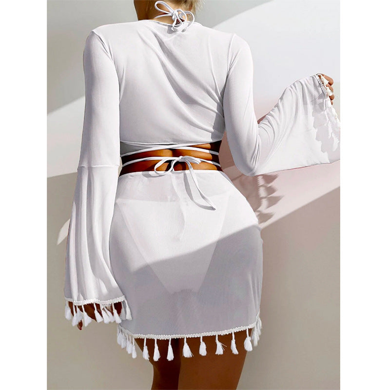 Vaelum Tassel Four-Piece Bikini Set