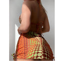 Vaelum Backless Three-Piece Swimsuit Set