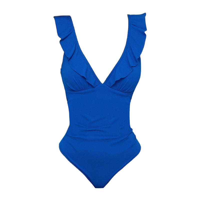 Vaelum Ruffle V-Neck One-Piece