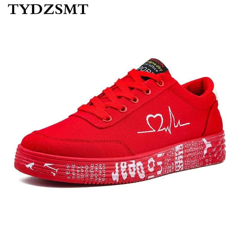 Vaelum Graffiti Canvas Lace-Up Sneaker