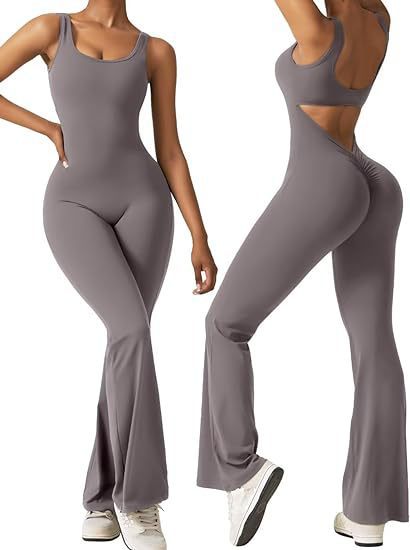 Vaelum Flared Backless Jumpsuit