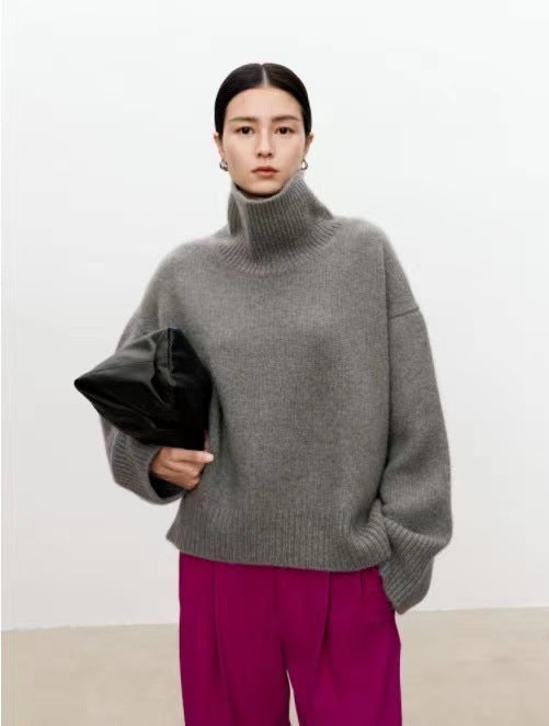 Vaelum High-Neck Knit Sweater