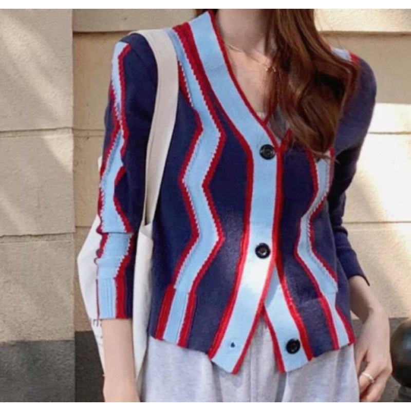 Vaelum Striped Knit Sweater