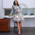 Vaelum Silver Tassel Mini Dress