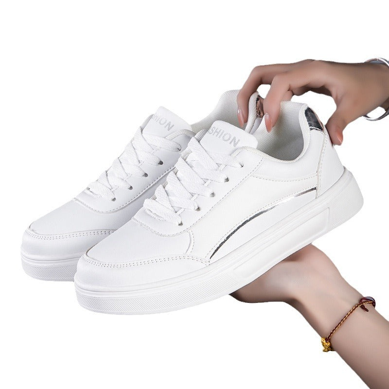 Vaelum White Flat Sneaker
