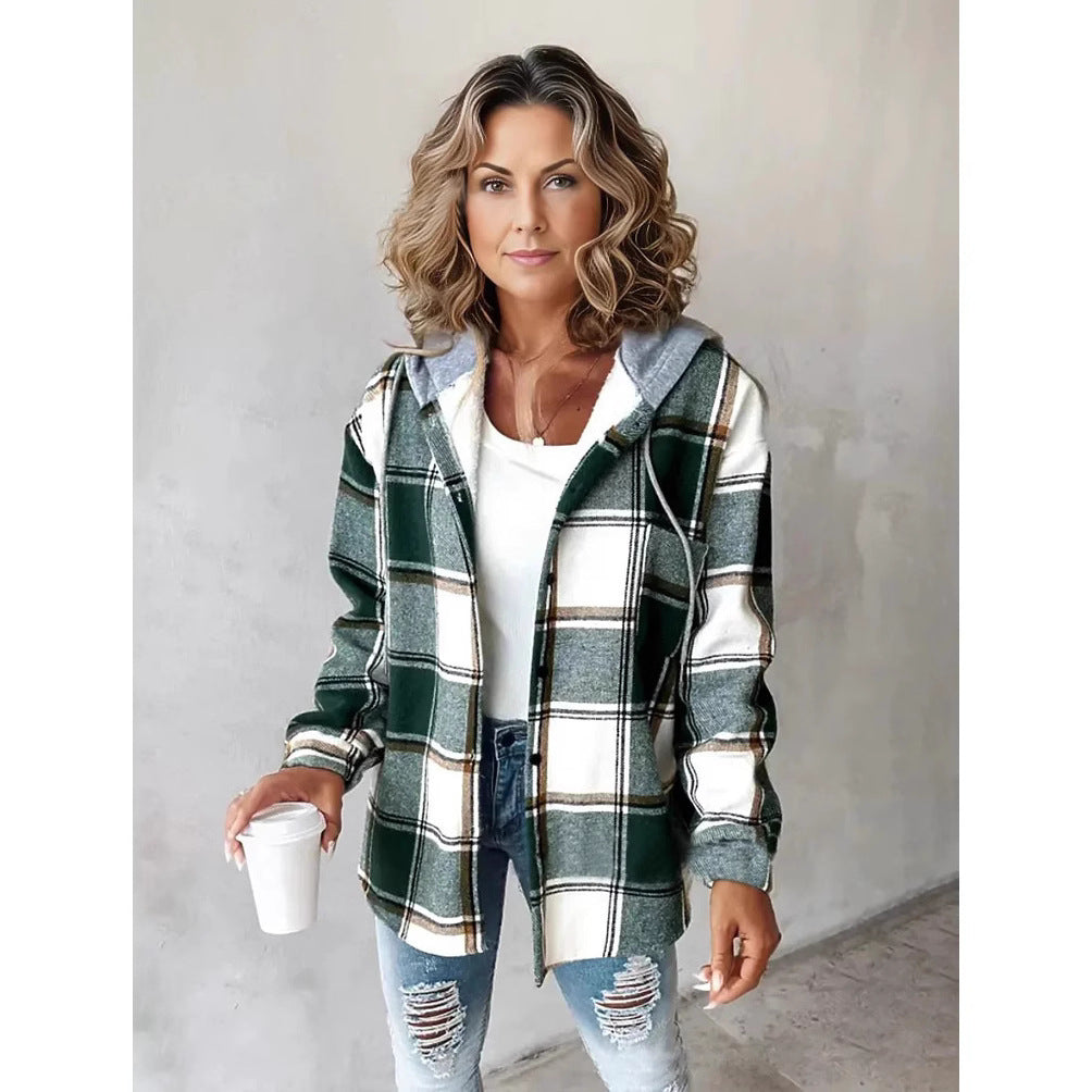 Vaelum Oversized Plaid Jacket