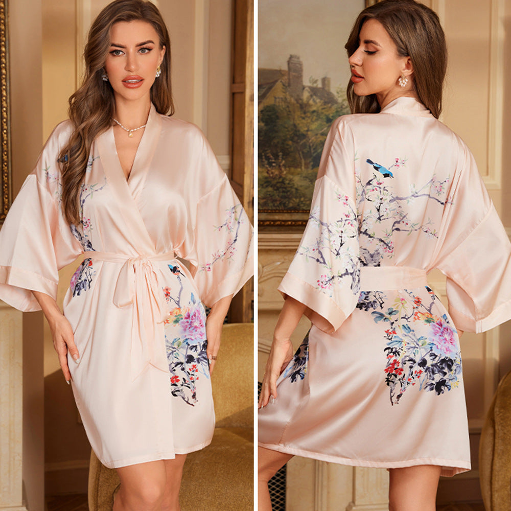 Vaelum Silk-Look Chiffon Robe