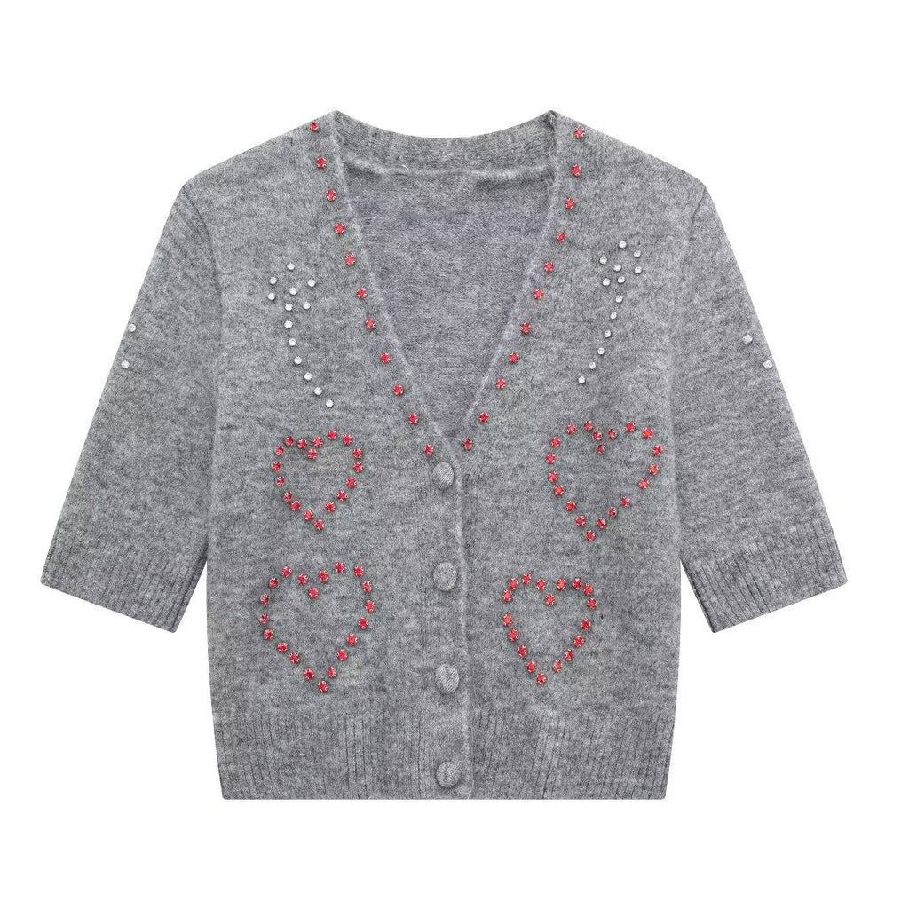 Vaelum Beaded Knit Cardigan