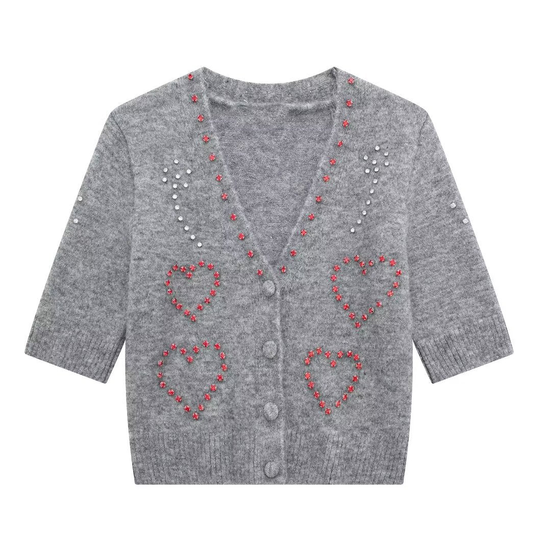 Vaelum Beaded Knit Cardigan