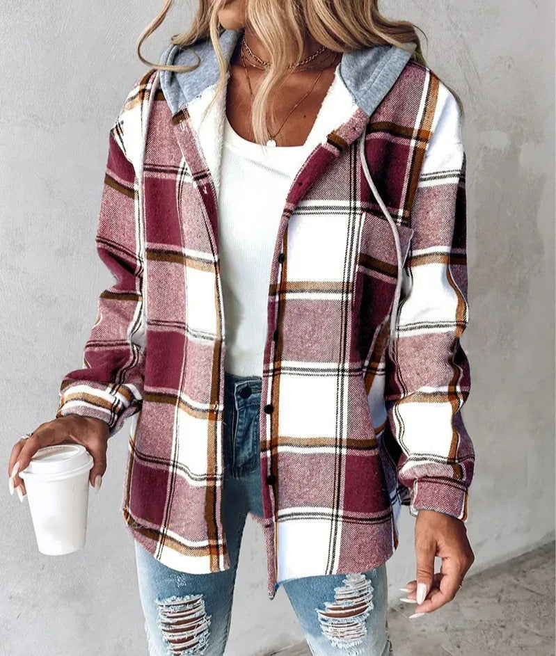 Vaelum Oversized Plaid Jacket