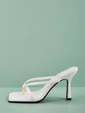 Vaelum Square-Toe Stiletto Sandal