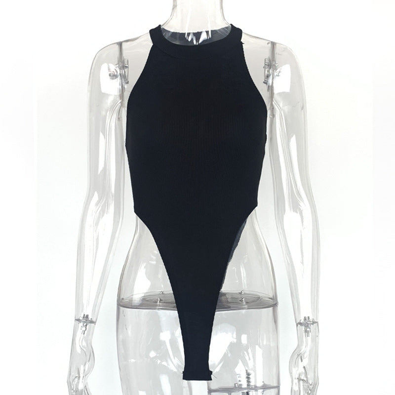 Vaelum Halter High-Slit Jumpsuit