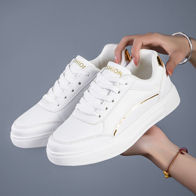 Vaelum White Flat Sneaker