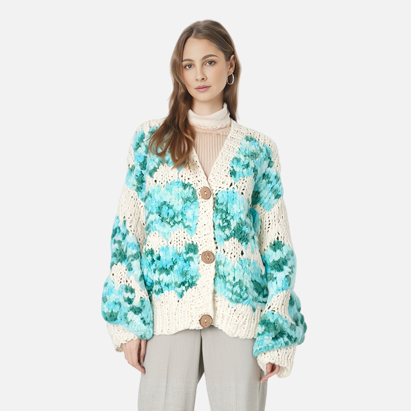 Vaelum Gradient V-Neck Cardigan