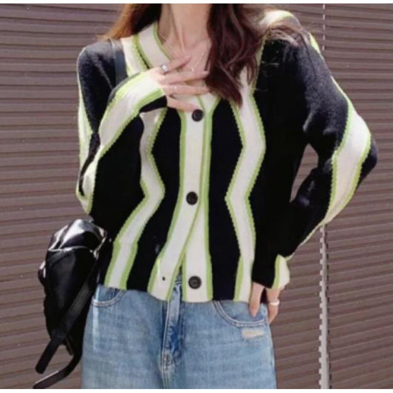 Vaelum Striped Knit Sweater